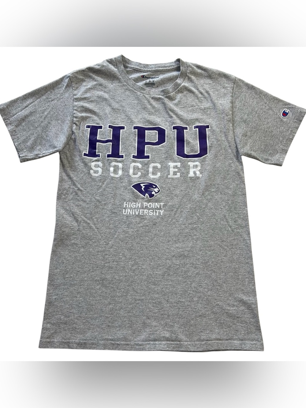 Champion High Point University Panthers Soccer Men’s T-Shirt Gray NCAA size S